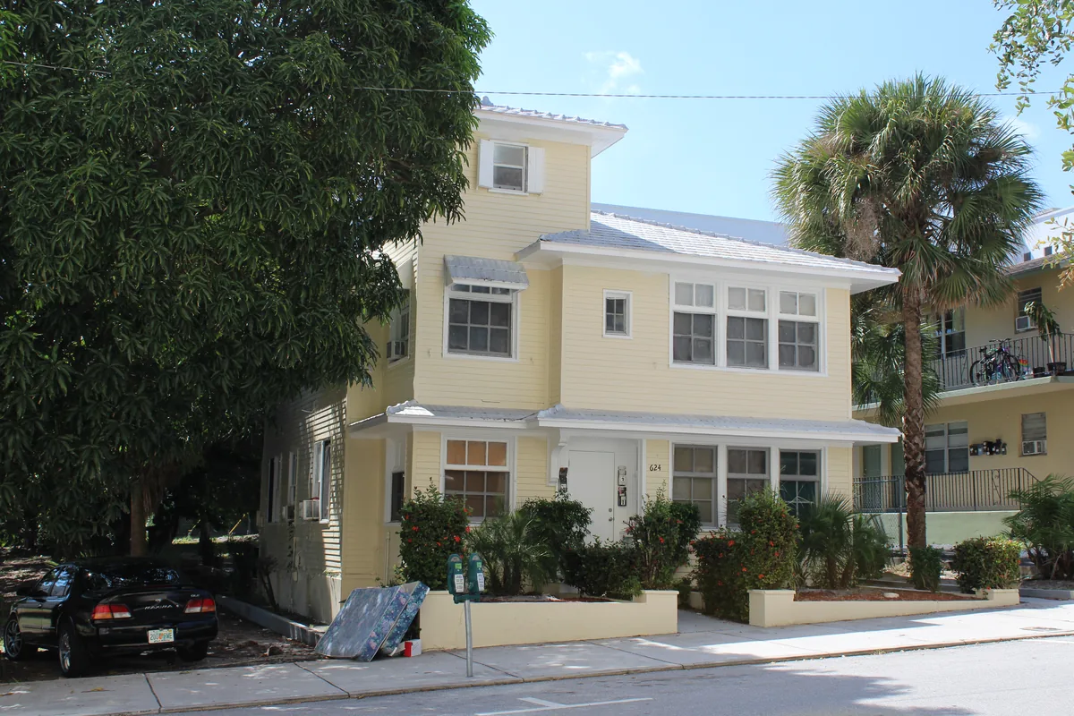 Two-storey house on Datura Street in West Palm Beach, Florida
